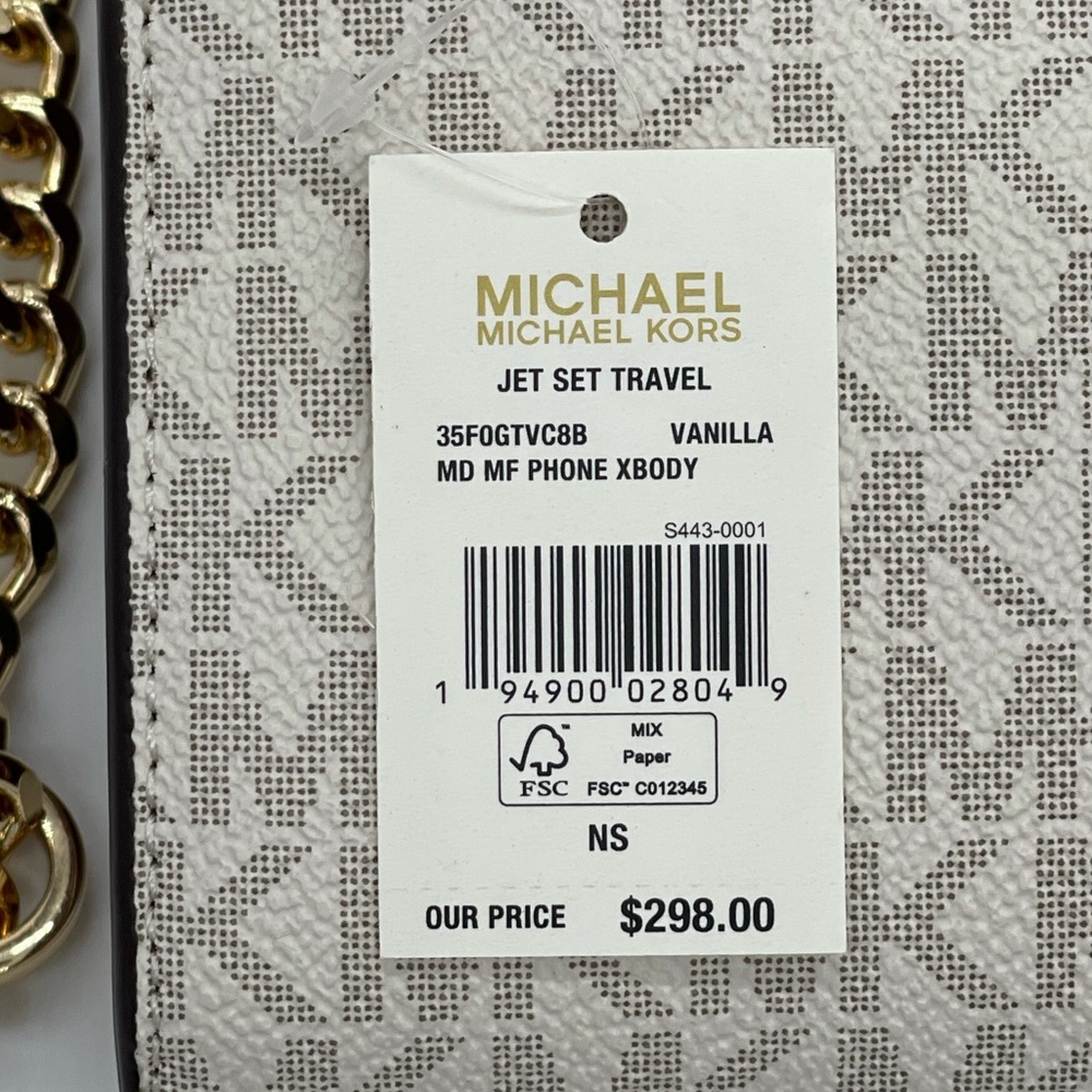 Michael Kors MD MF Phone Xbody Bag Vanilla - Picture 14 of 14